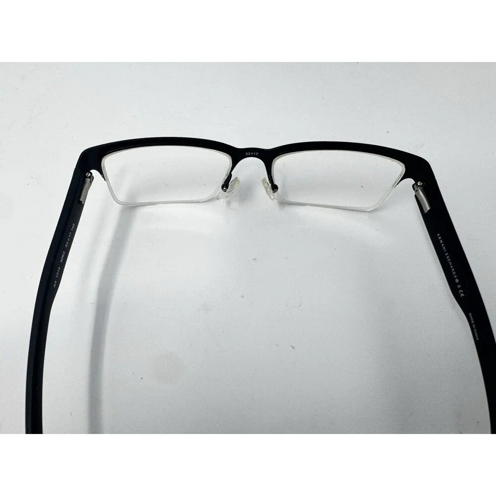 Armani Exchange AX1014 6063 Black Eyeglass Frames 53-17-145 Authentic